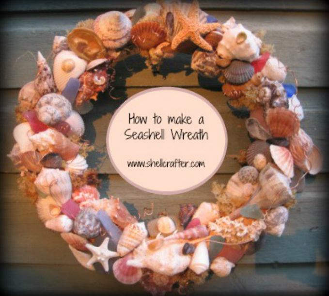 Tutorial on how to make this incredible Seashell wreath!  www.shellcrafter.com